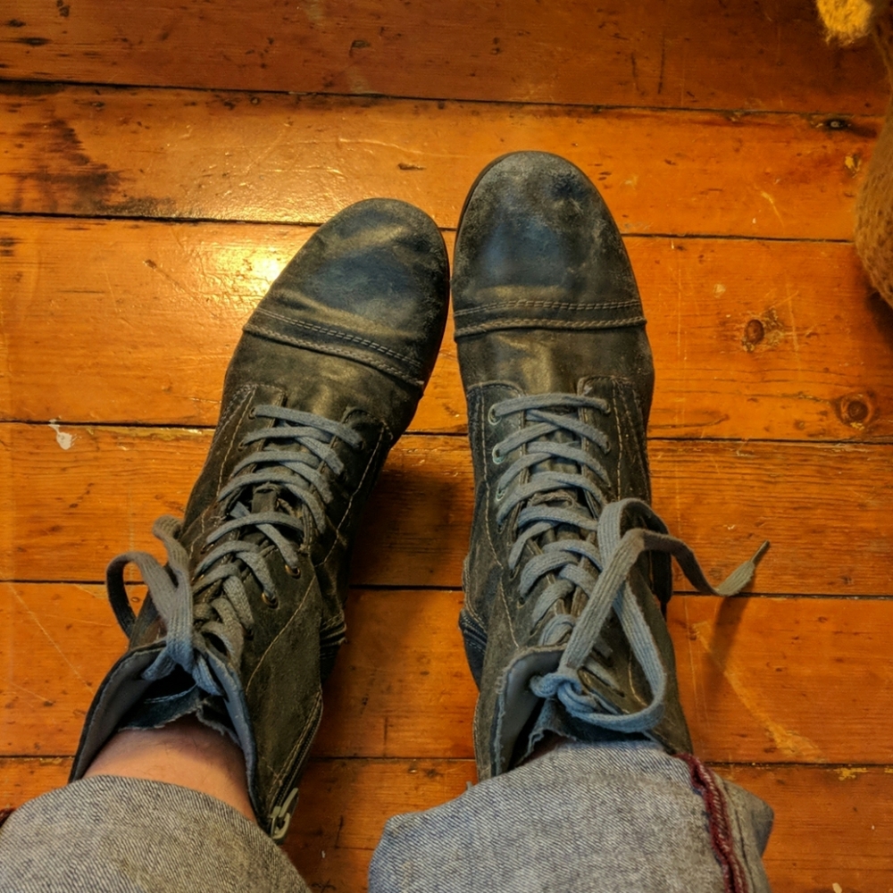 Blue boots